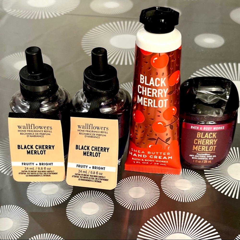 Bath & Body Works Black Cherry Merlot 4pc Set